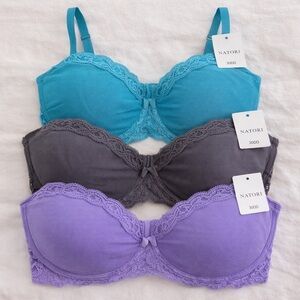 Natori Feathers Bras 30DD NWT Lace Underwire Bundle 3 Bras